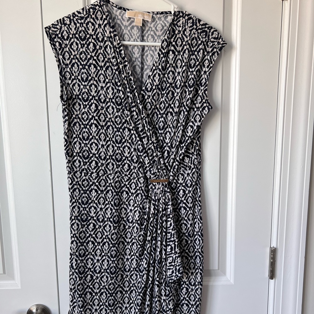 New without tags Michael Kors navy pattern dress